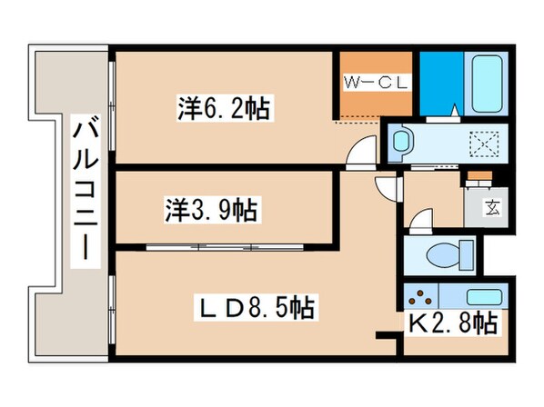 アルファスクエア円山の物件間取画像